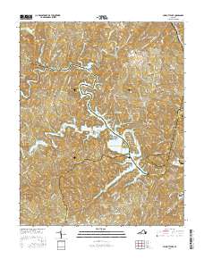 Philpott Lake 2016 topographic map thumbnail