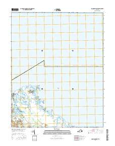 Poquoson East 2016 topographic map thumbnail
