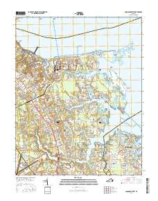 Poquoson West 2016 topographic map thumbnail