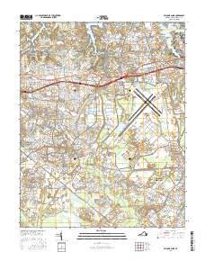 Princess Anne 2016 topographic map thumbnail