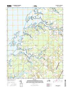 Pungoteague 2016 topographic map thumbnail