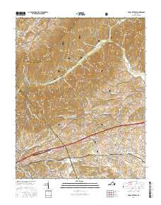 Rural Retreat 2016 topographic map thumbnail