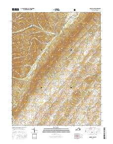 Singers Glen 2016 topographic map thumbnail