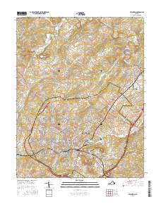 Staunton 2016 topographic map thumbnail