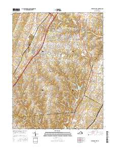 Stephens City 2016 topographic map thumbnail