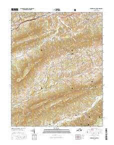 Tazewell South 2016 topographic map thumbnail