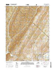 Timberville 2016 topographic map thumbnail