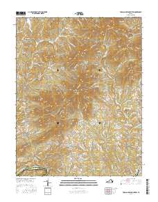 Tobacco Row Mountain 2016 topographic map thumbnail