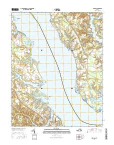 Urbanna 2016 topographic map thumbnail