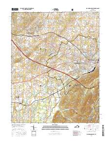 Waynesboro West 2016 topographic map thumbnail
