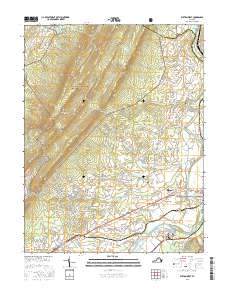 Elkton West 2016 topographic map thumbnail