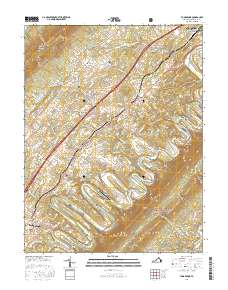 Toms Brook 2016 topographic map thumbnail