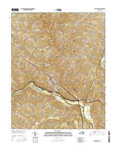 Brookneal 2016 topographic map thumbnail