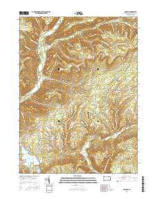 Bodines 2016 topographic map thumbnail