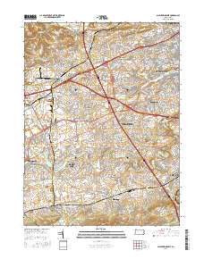 Allentown West 2016 topographic map thumbnail