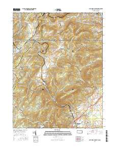 Blue Ridge Summit 2016 topographic map thumbnail