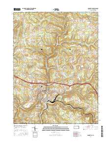 Brookville 2016 topographic map thumbnail