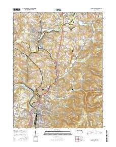 Connellsville 2016 topographic map thumbnail