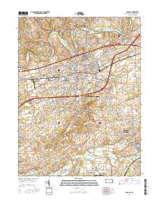 Carlisle 2016 topographic map thumbnail