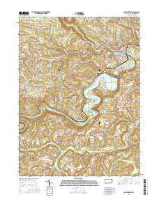 Curwensville 2016 topographic map thumbnail