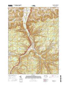 Blossburg 2016 topographic map thumbnail
