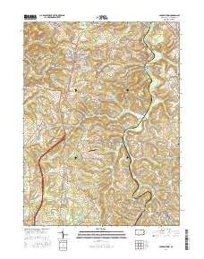 Carrolltown 2016 topographic map thumbnail