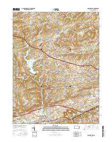 Downingtown 2016 topographic map thumbnail