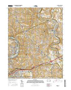 Donora 2016 topographic map thumbnail