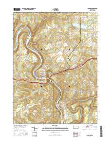 Emlenton 2016 topographic map thumbnail