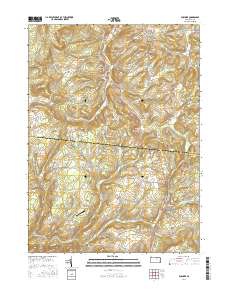Dushore 2016 topographic map thumbnail