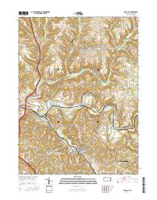 Evans City 2016 topographic map thumbnail
