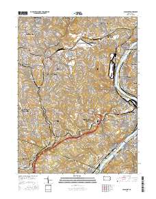 Glassport 2016 topographic map thumbnail