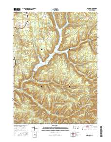 Glen Hazel 2016 topographic map thumbnail