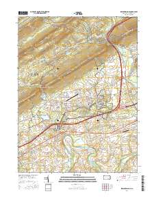 Indiantown Gap 2016 topographic map thumbnail
