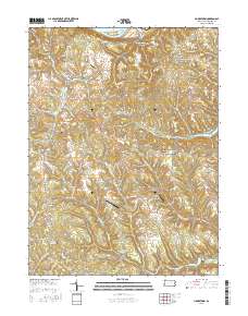 Hookstown 2016 topographic map thumbnail