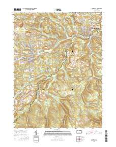 Houtzdale 2016 topographic map thumbnail