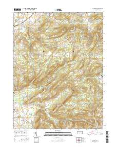 Manatawny 2016 topographic map thumbnail