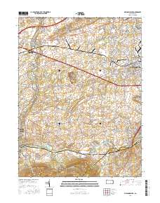 Mechanicsburg 2016 topographic map thumbnail