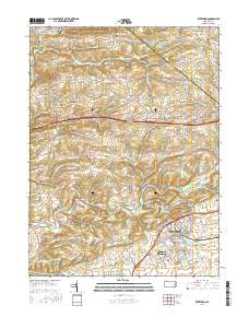 Kutztown 2016 topographic map thumbnail