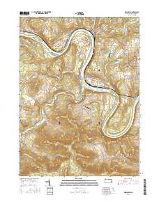 Meshoppen 2016 topographic map thumbnail