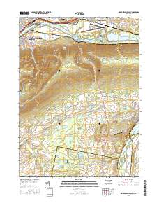 Montoursville South 2016 topographic map preview
