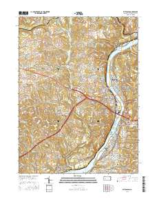Kittanning 2016 topographic map thumbnail