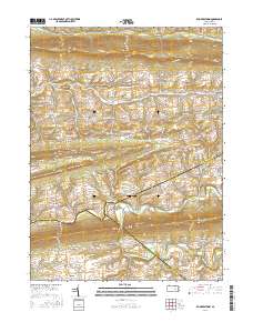 Klingerstown 2016 topographic map thumbnail