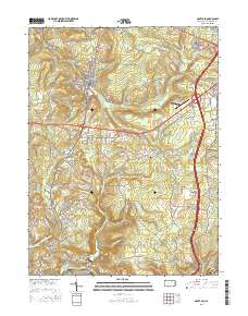 Nanty Glo 2016 topographic map thumbnail