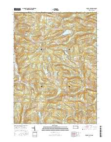 Laurel Lake 2016 topographic map thumbnail