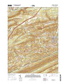 Minersville 2016 topographic map thumbnail