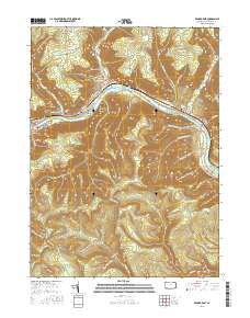 Renovo East 2016 topographic map thumbnail