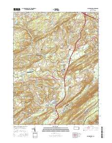 Saylorsburg 2016 topographic map thumbnail