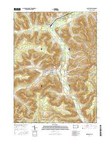 Smethport 2016 topographic map thumbnail