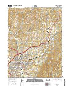 Uniontown 2016 topographic map thumbnail